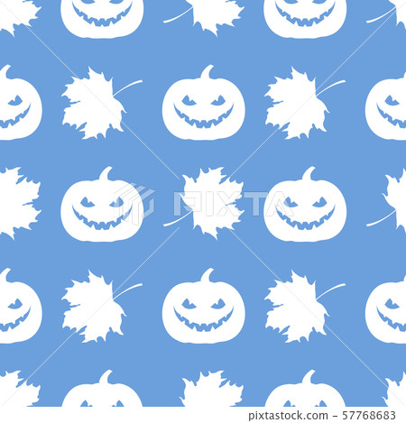 Halloween 2019 seamless pattern Pumpkin, leaves. Halloween 2019 seamless pattern Pumpkin, leaves. 57768683