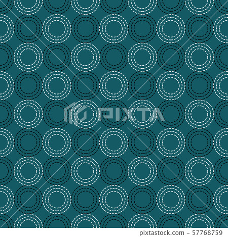Seamless vector pattern with circles dotted - Stock Illustration ...