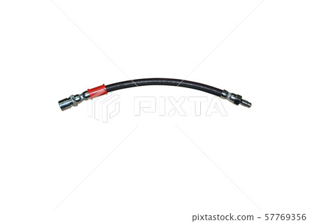 Brake hose for a car isolated on a white background 57769356