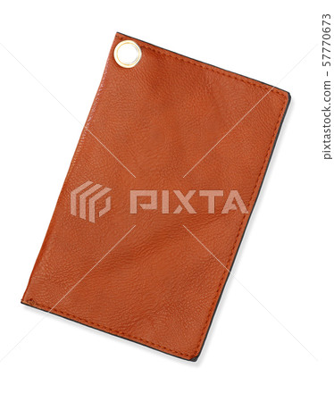 leather label isolated on white background 57770673