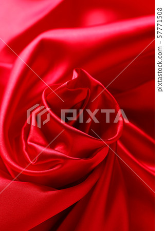 Drape of red fabric Drape of red fabric 57771508