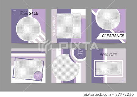 Online template for social media content on website or application in vector file Online template for social media content on website or application in vector file 57772230