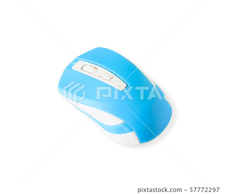 Wireless computer mouse isolated on white Wireless computer mouse isolated on white 57772297