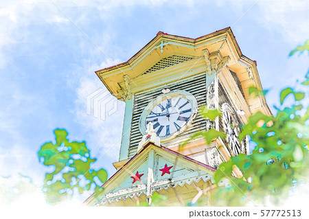 Hokkaido Summer Sapporo Clock Tower (former Sapporo Agricultural College Ensemble) Hokkaido Summer Sapporo Clock Tower (former Sapporo Agricultural College Ensemble) 57772513