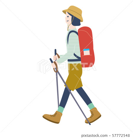 Woman trekking 57772548