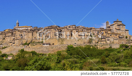 Grotte di Castro skyline, mediaeval town near lake Bolsena, Viterbo province, central Italy 57772728