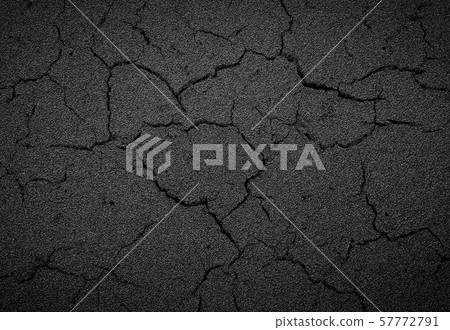 Crack background texture of rough asphalt Crack background texture of rough asphalt 57772791