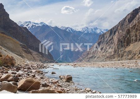 Shyok River and Shyok Valley in Turtuk village 57773989