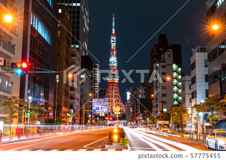 Tokyo Night View Of Tokyo City Stock Photo