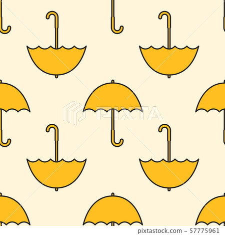 Autumn seamless pattern with umbrellas - Stock Illustration [57775961 ...