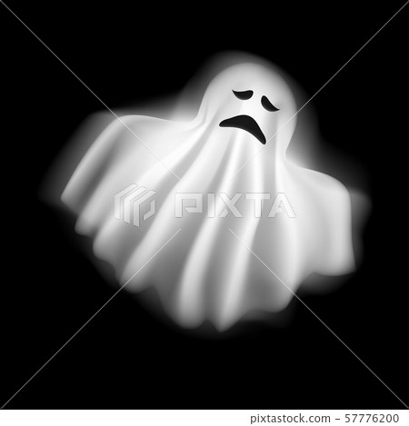 Realistic Detailed 3d Character Funny Ghost. Vector Realistic Detailed 3d Character Funny Ghost. Vector 57776200