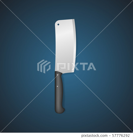 Realistic Detailed 3d Butcher Meat Knife. Vector Realistic Detailed 3d Butcher Meat Knife. Vector 57776292