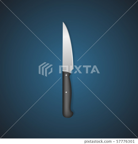 Realistic Detailed 3d Butcher Meat Knife. Vector Realistic Detailed 3d Butcher Meat Knife. Vector 57776301