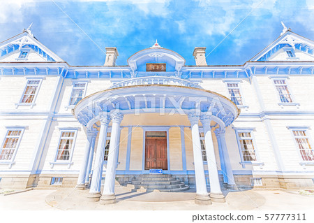 Summer in Hokkaido Nakajima Park Nationally designated important cultural property Toyohirakan 57777311