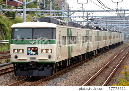 10 185 series limited express dancers running on the Tokaido Line 10 185 series limited express dancers running on the Tokaido Line 57778211