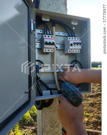 Installing and connecting an electrical panel on Installing and connecting an electrical panel on 57778977