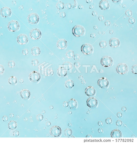 Blue background with soda bubbles 57782092