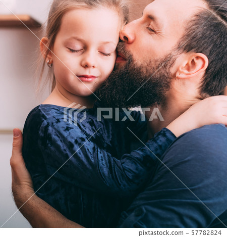 happy parenting father love care little daughter 57782824