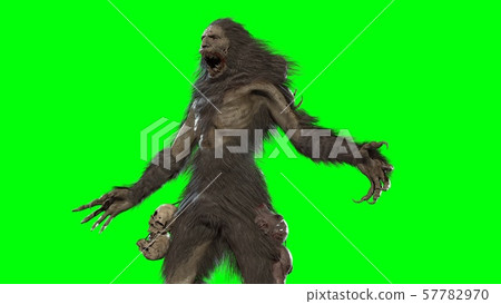Wendigo mythical monster 3d render Wendigo mythical monster 3d render 57782970