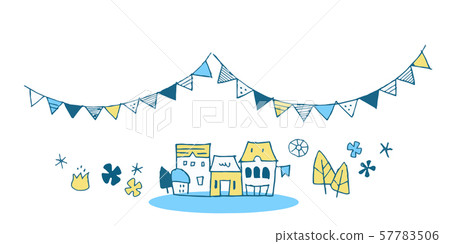 Garland and house 57783506