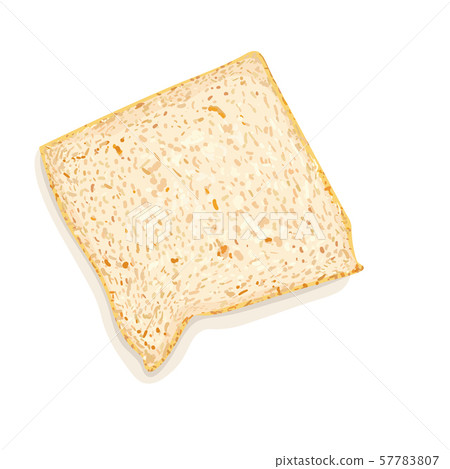 Closeup bread isolated on white background. Closeup bread isolated on white background. 57783807