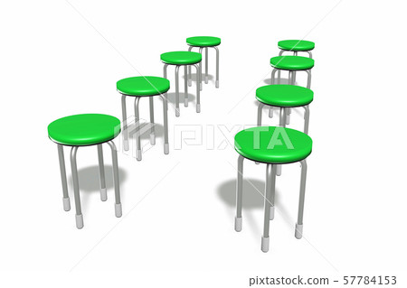 椅子(襯裡椅子白色背景) 椅子(襯裡椅子白色背景) 57784153