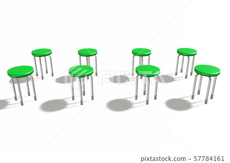 椅子(襯裡椅子白色背景) 椅子(襯裡椅子白色背景) 57784161