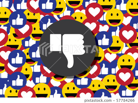 unlike or thumb down emoticon social media unlike or thumb down emoticon social media 57784266
