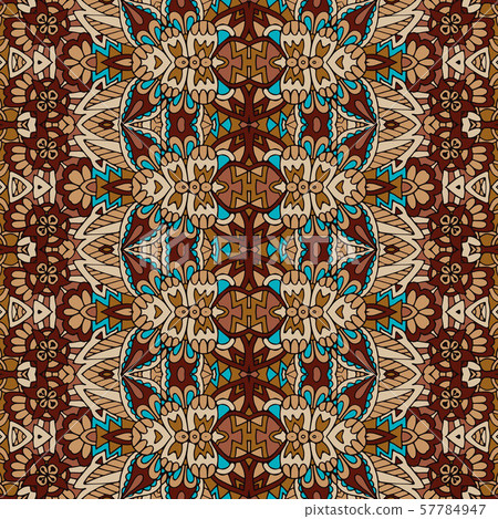 Vector seamless pattern african art batik ikat. Ethnic ptint vintage design. 57784947