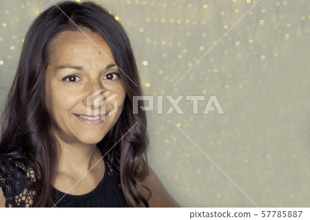 Portrait of young girl with long hair 57785887