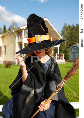 Girl in Witch Hat Girl in Witch Hat 57785966