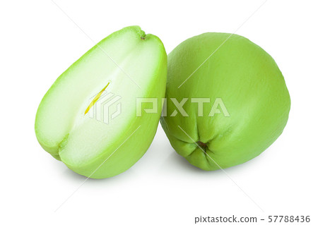 fresh Chayote vegetable isolated on white background 57788436