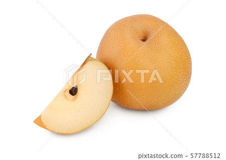 Fresh asian pear isolated on white background Fresh asian pear isolated on white background 57788512