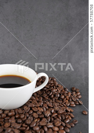 Roasting coffee and coffee background 57788708
