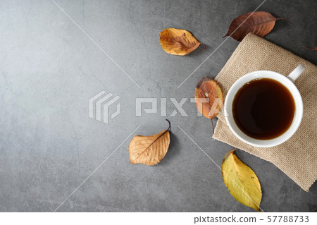 Roasting coffee and coffee background 57788733
