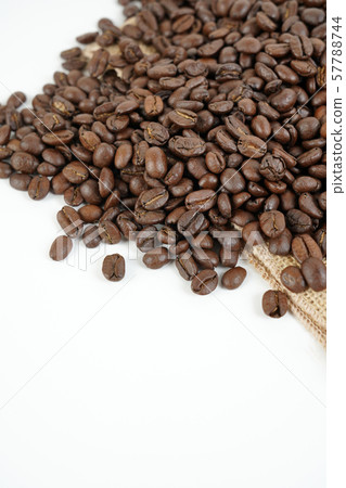 Roasting coffee and coffee background 57788744