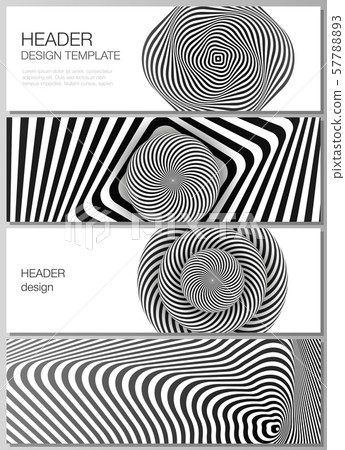 The minimalistic vector illustration of the editable layout of headers, banner design templates The minimalistic vector illustration of the editable layout of headers, banner design templates 57788893
