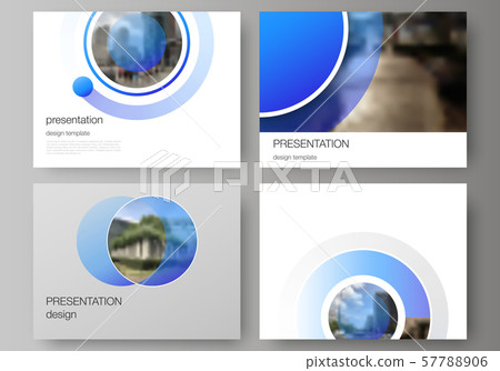 The minimalistic abstract vector illustration of the editable layout of the presentation slides The minimalistic abstract vector illustration of the editable layout of the presentation slides 57788906