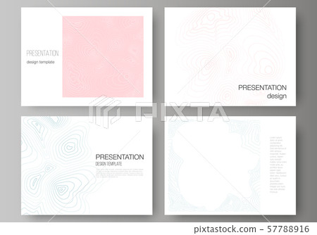 The minimalistic abstract vector illustration of the editable layout of the presentation slides The minimalistic abstract vector illustration of the editable layout of the presentation slides 57788916
