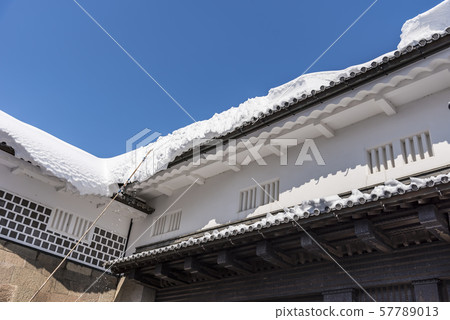 [Kanazawa Castle Ishikawa Gate heavy snow] 57789013