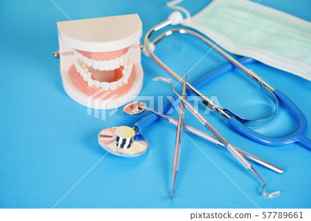 dentist tools with dentures dentistry instruments dentist tools with dentures dentistry instruments 57789661
