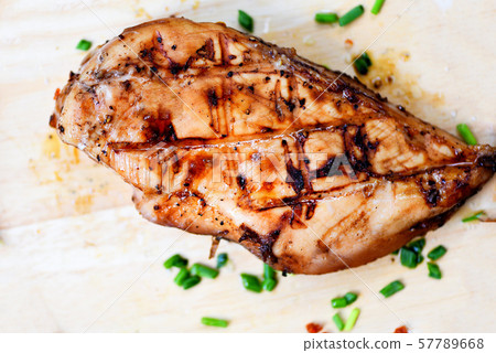 chicken breast grilled with herbs and spices on chicken breast grilled with herbs and spices on 57789668