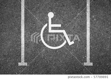 handicapped parking spot top view handicapped parking spot top view 57789891