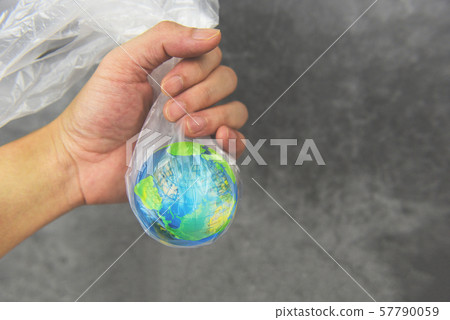 Plastic world or World Environment Day Concept - 57790059