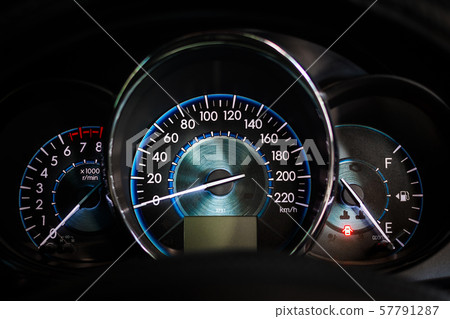 Illuminated car dashboard 57791287