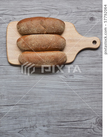 布朗全麥麵包背景，特寫鏡頭 57792064