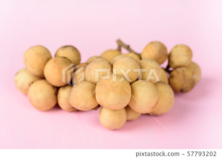 Longkong fruit on pink background 57793202