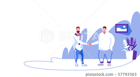 two businessmen shaking hands during meeting fat and thin men businesspeople team leaders hand shake two businessmen shaking hands during meeting fat and thin men businesspeople team leaders hand shake 57793563