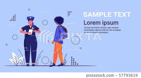female police officer writing fine for african american man pedestrian security authority justice female police officer writing fine for african american man pedestrian security authority justice 57793619