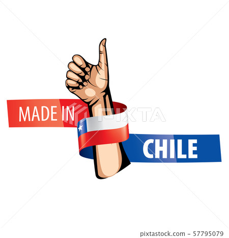 Chile flag, vector illustration on a white background. Chile flag, vector illustration on a white background. 57795079